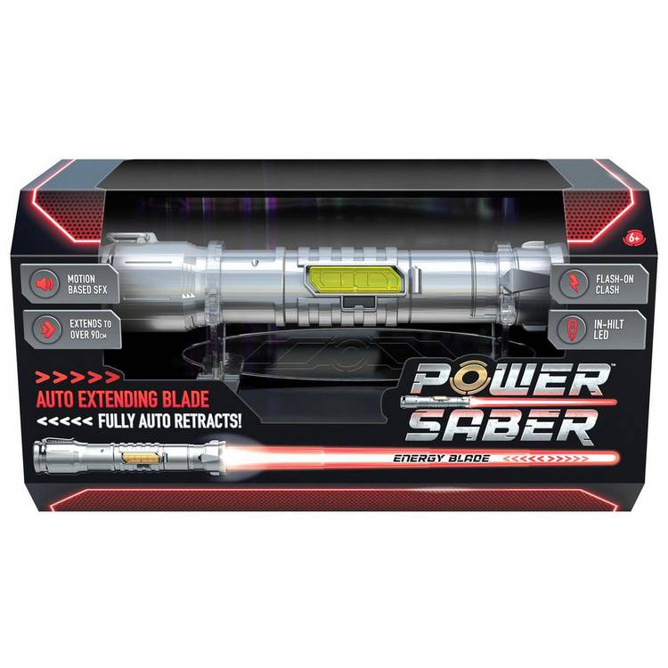 Power Saber Auto Extending and Retracting Saber-Red 0