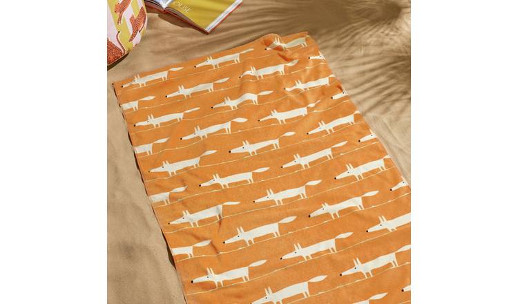 Habitat x Scion Mr Fox Beach Towel - Orange