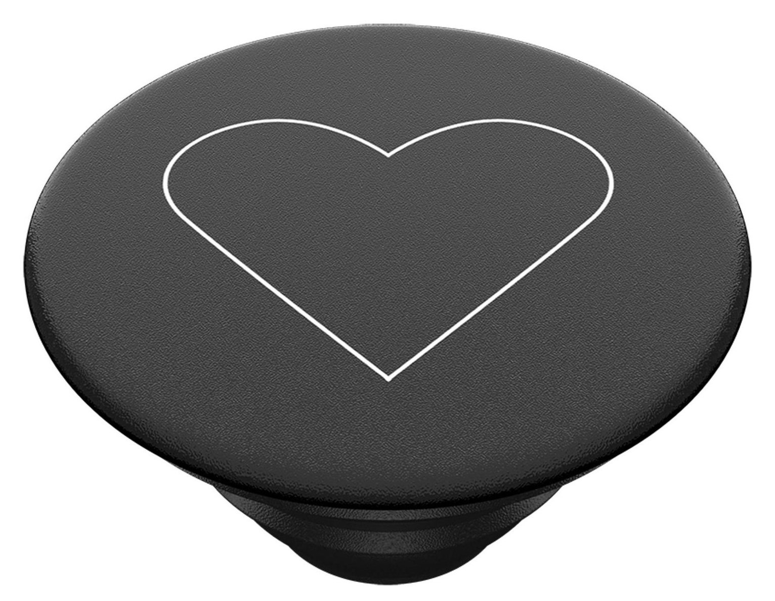 PopSockets PopGrip Phone Stand - White Heart Black