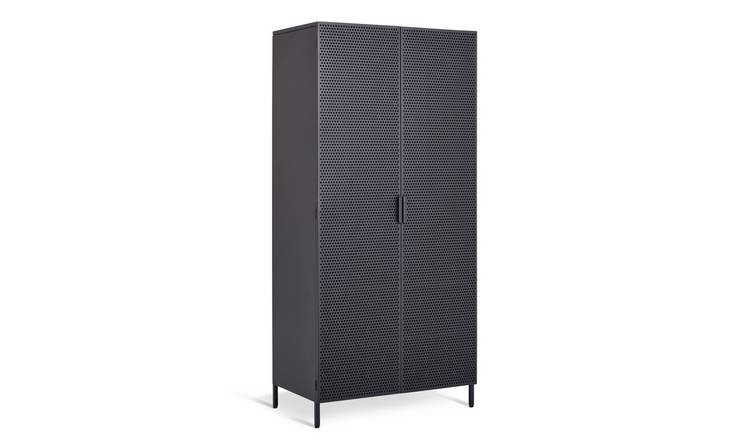 Habitat Landan 2 Door Wardrobe - Anthracite