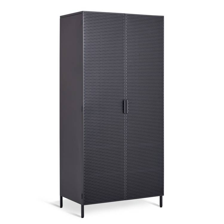 Habitat Landan 2 Door Wardrobe - Anthracite 0