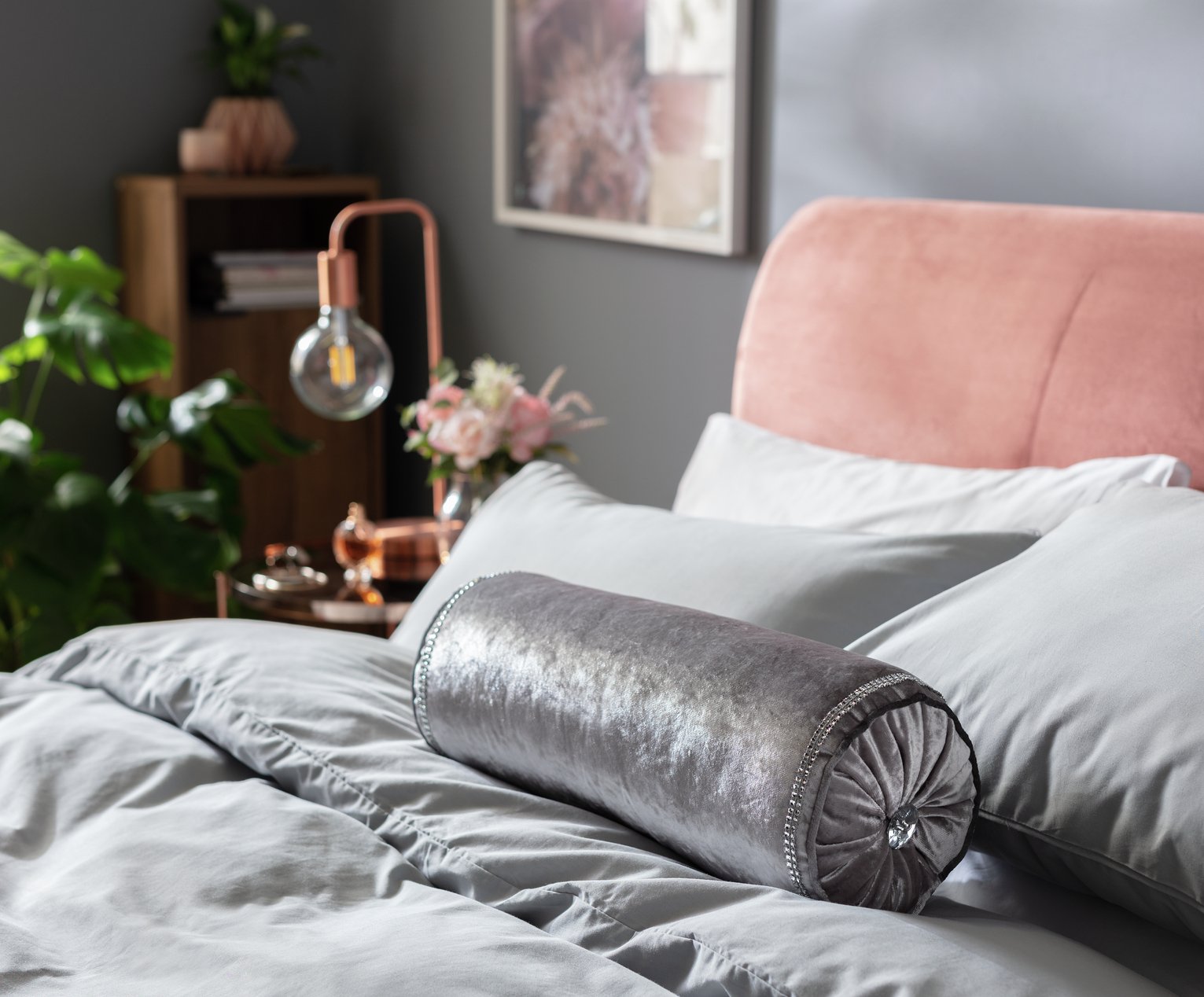 Argos Home Sequin Bolster Cushion Review