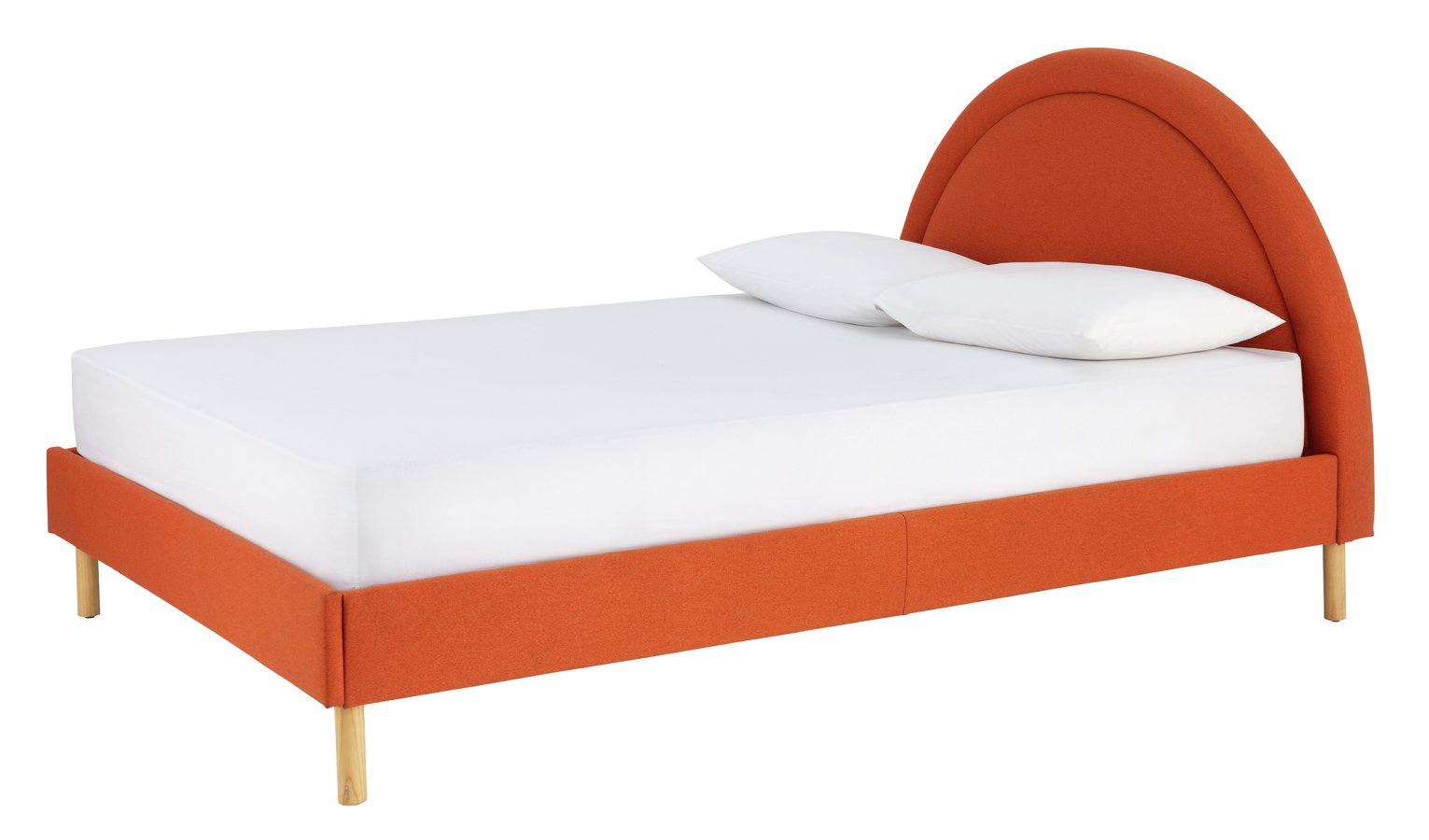 Habitat Sol Sunrise Double Fabric Bed Frame - Orange