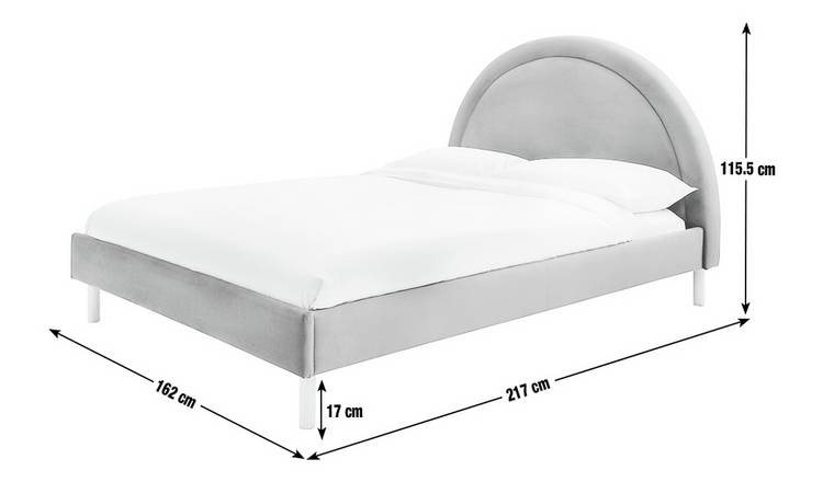 Habitat Sol Sunrise Kingsize Fabric Bed Frame - Orange