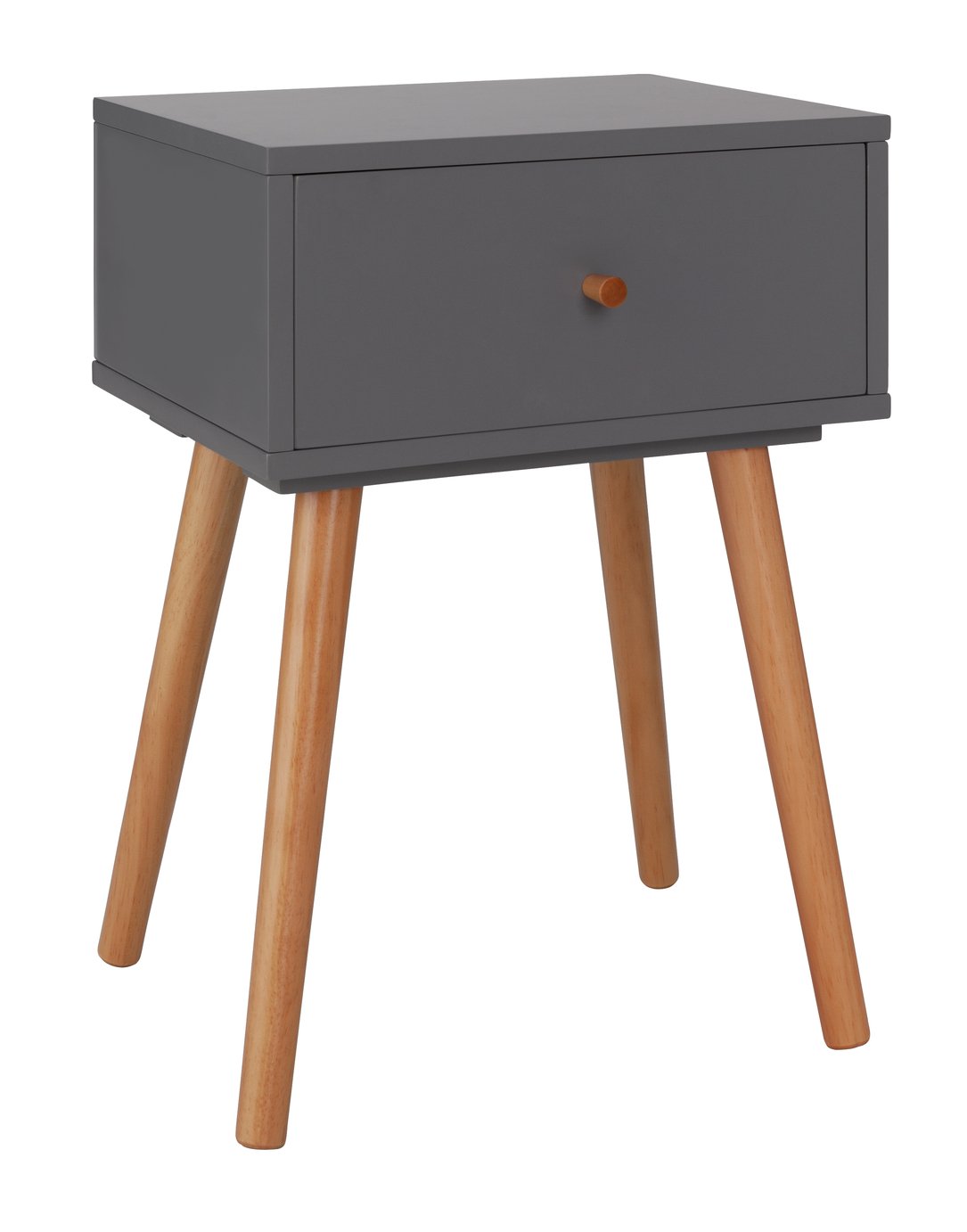 Habitat Otto 1 Drawer Bedside Table - Grey