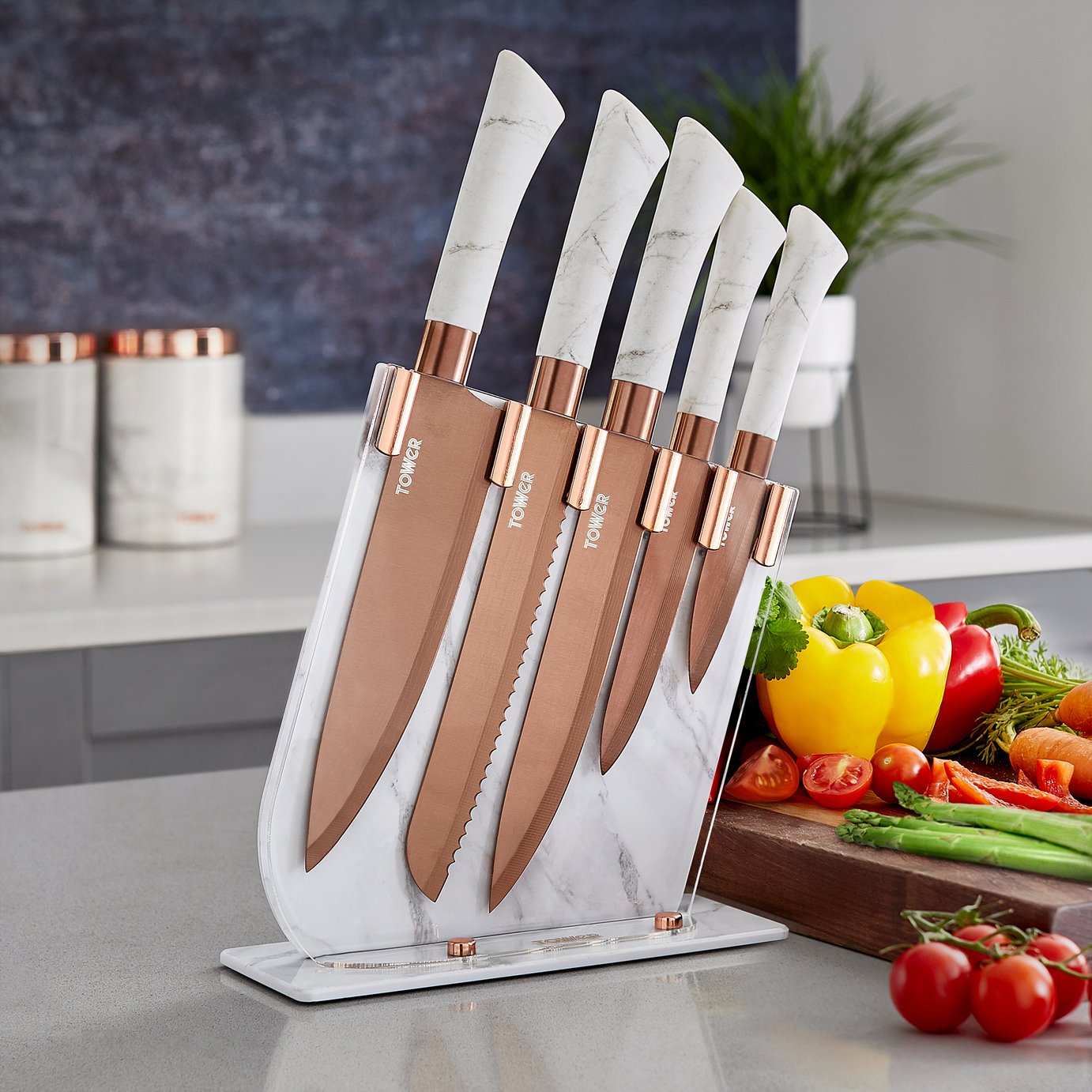 Tower Marble 5 Piece Knife Set Review