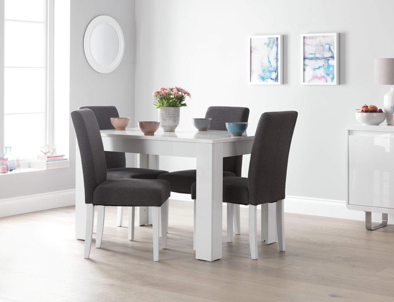 Argos Home Miami Extending Table & 4 Tweed Chairs Reviews Updated