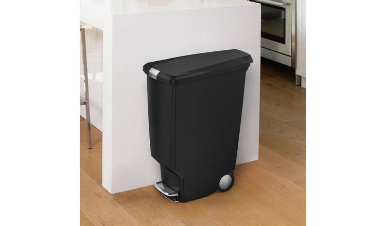 Simplehuman 40 Litre Plastic Rectangular Pedal Bin - Black