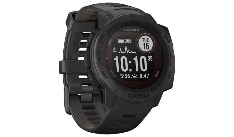Garmin Instinct Solar GPS Smart Watch - Graphite Black