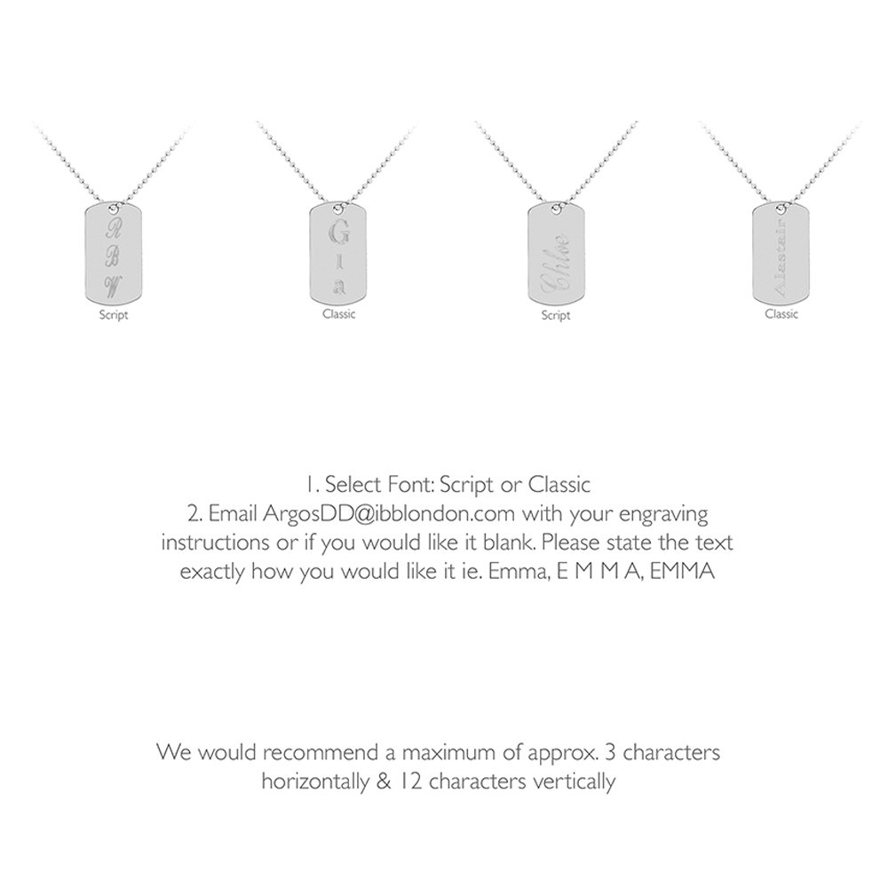 dog tag necklace argos