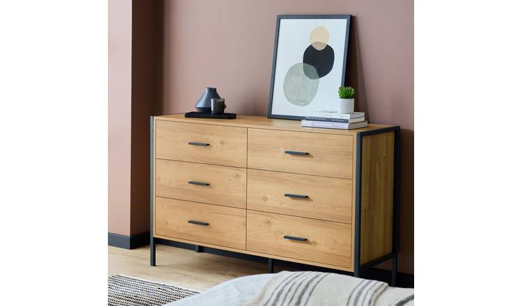 Argos Home Loft Living 6 Drawer Chest - Oak