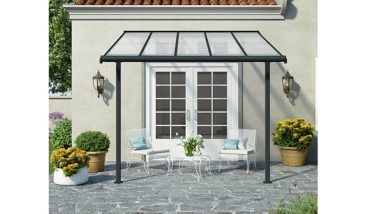 Palram – Canopia Sierra 3 x 3.05m Patio Cover - Grey Clear