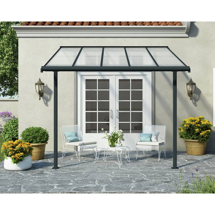 Palram – Canopia Sierra 3 x 3.05m Patio Cover - Grey Clear 0