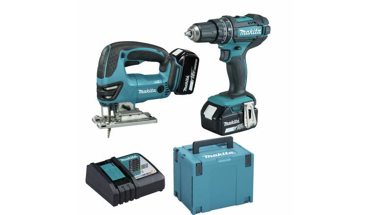 Makita LXT Cordless Combi Drill & Jigsaw Twin Pack - 18V