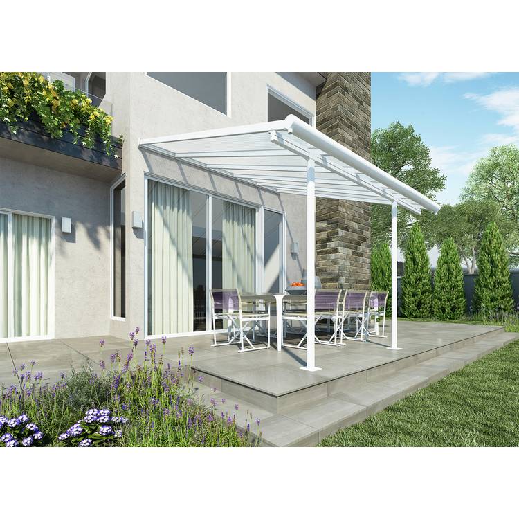 Palram - Canopia Sierra 3 x 3.05m Patio Cover - White  0