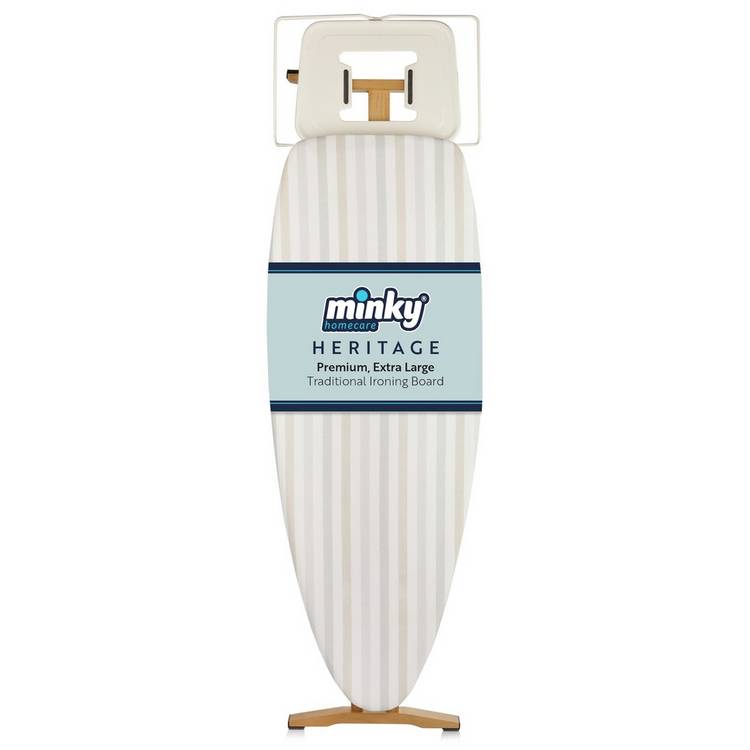 Minky Heritage 130x47cm Ironing Board - Premium Wood 0