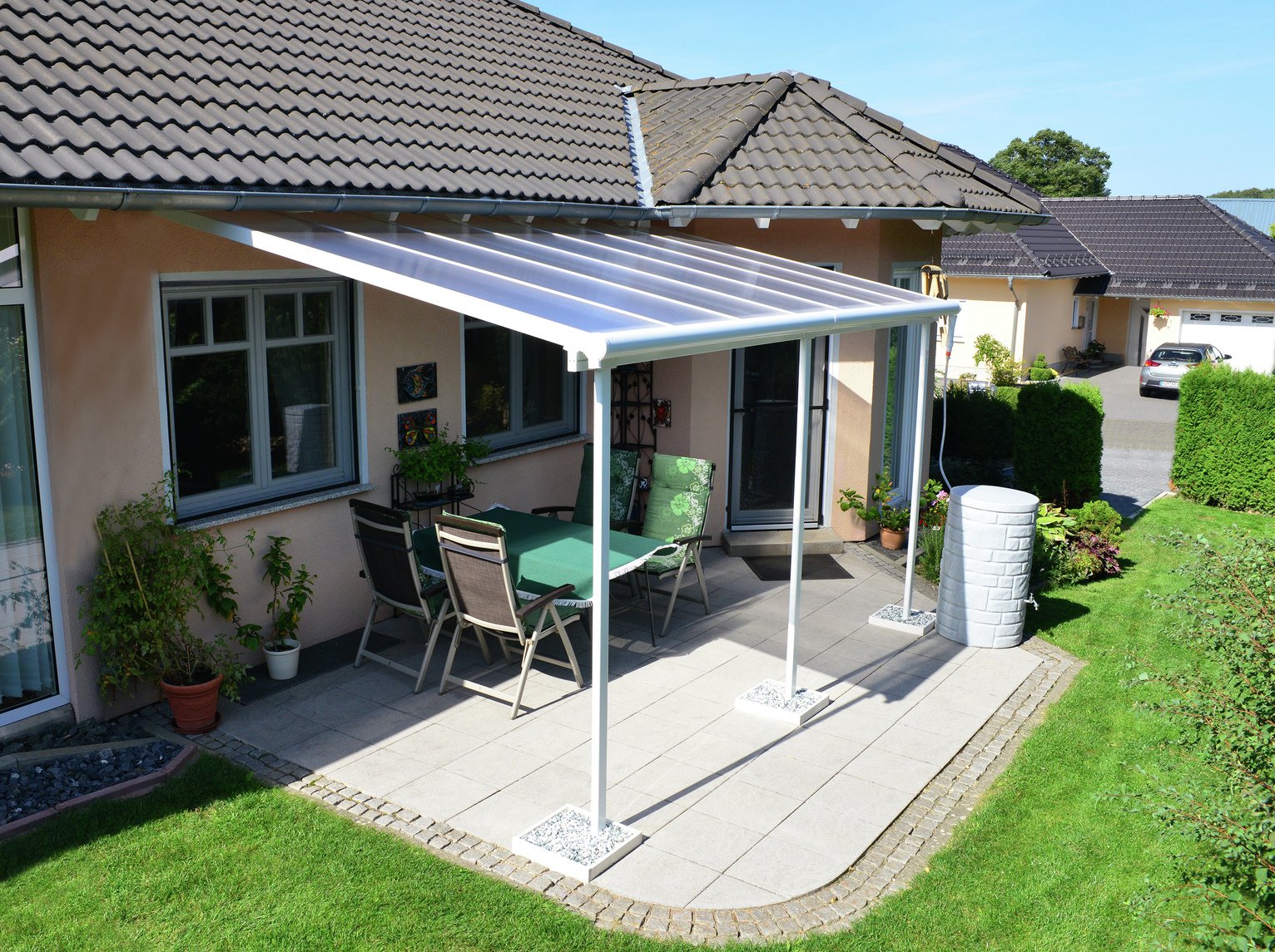 Palram - Canopia Sierra 3 x 4.25m Patio Cover - White Clear