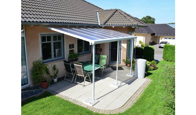 Palram - Canopia Sierra 3 x 4.25m Patio Cover - White Clear