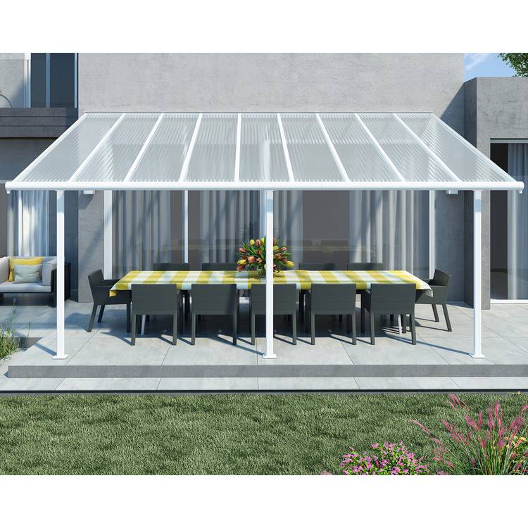 Palram - Canopia Sierra 3 x 5.46m  Patio Cover - White Clear 0