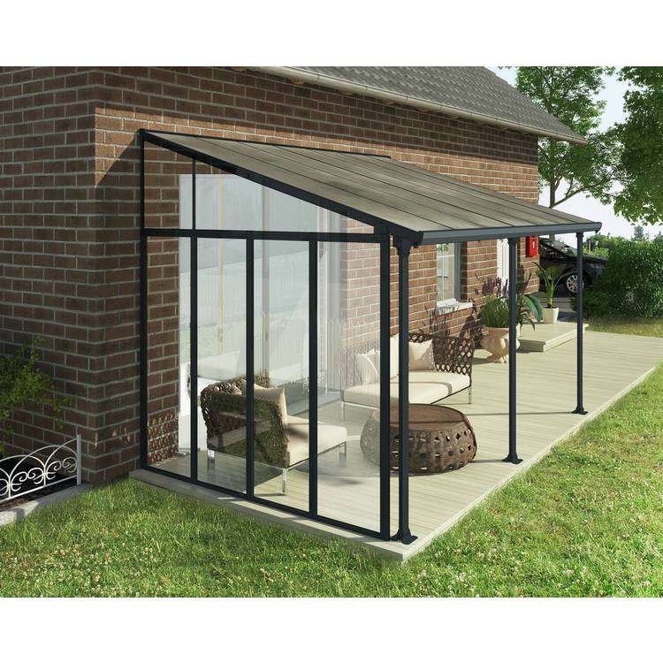 Palram – Canopia Sierra 3m Patio Cover Side - Grey 0