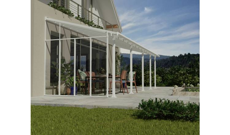 Palram – Canopia Sierra 3m Patio Cover Side - White