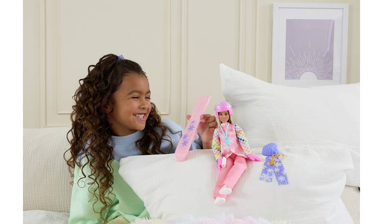 Barbie Careers Snowboarder Doll in Pink Jacket -32cm