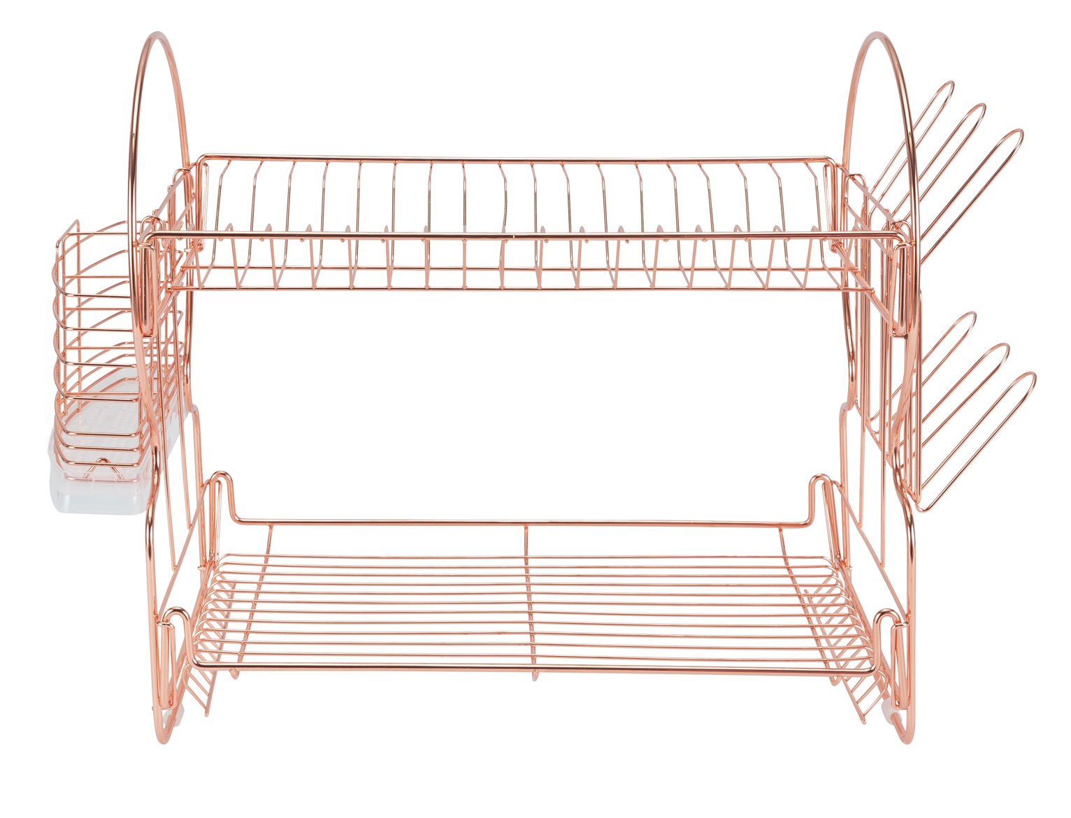 Argos Home 2 Tier Dish Rack - Rose Gold