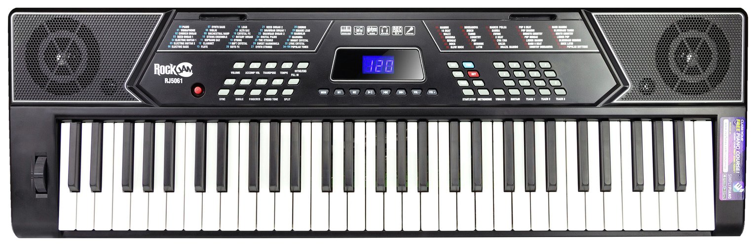 RockJam 61 Key Keyboard Piano with Stand, Stool & Headphones Review