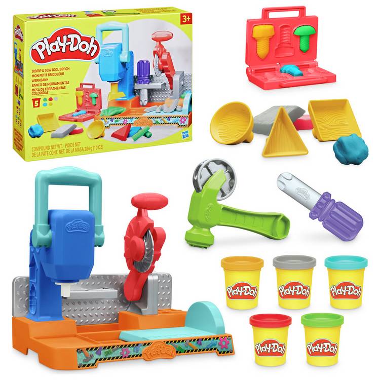 Play-Doh Stamp And Saw Tool Bench Playset 0