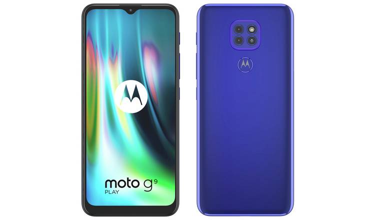 SIM Free Motorola G9 Play 64GB Mobile Phone - Sapphire Blue