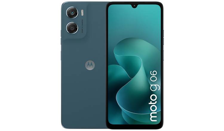 SIM Free Motorola g06 64GB AI Mobile Phone - Blue