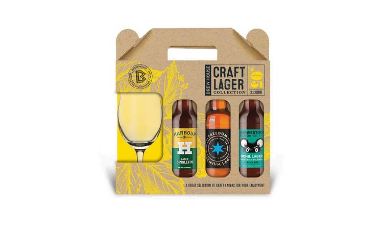 Blue Tree Craft Lager And Chalice Glass Gift Set