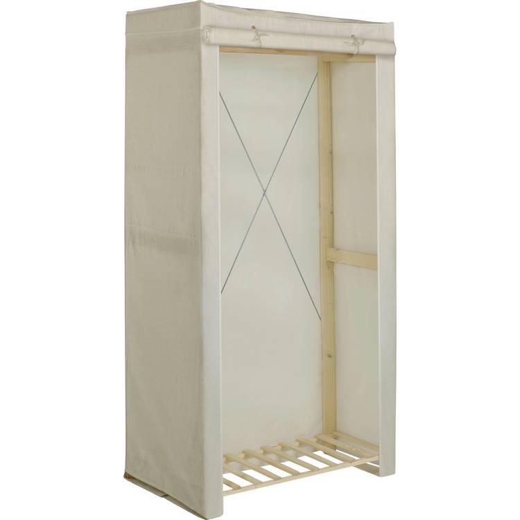 Argos Home Covered Single Wardrobe - Cream 0