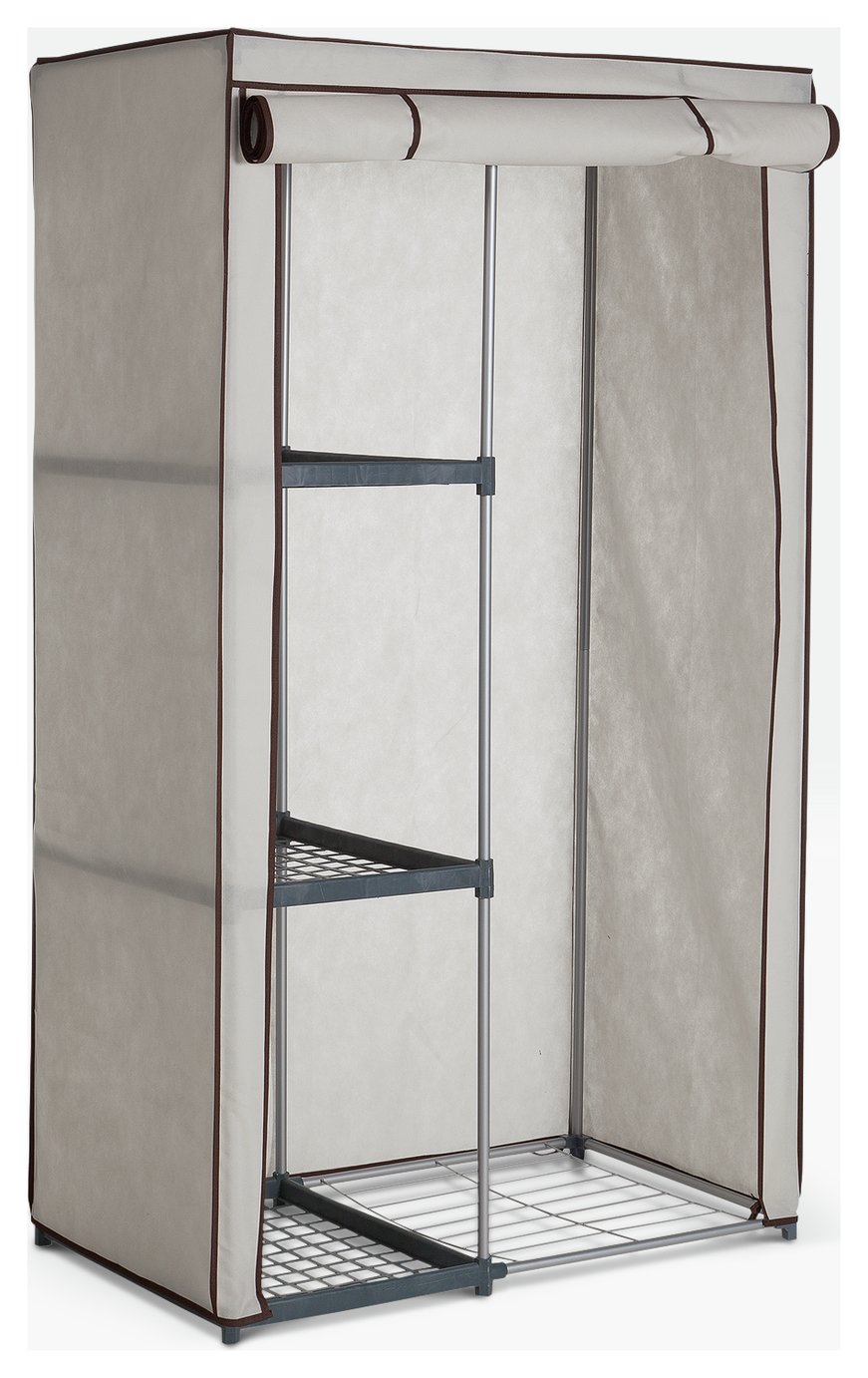 Argos Home Covered Single Wardrobe - Cream