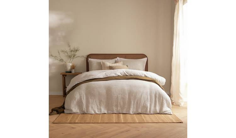 Yard Perrie Leaf Natural Bedding Set - Double