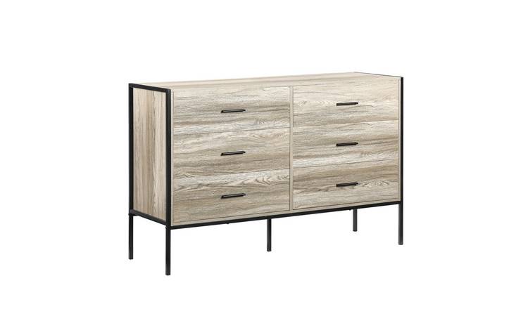 Vida Designs Brooklyn 6 Drawer Chest - Grey