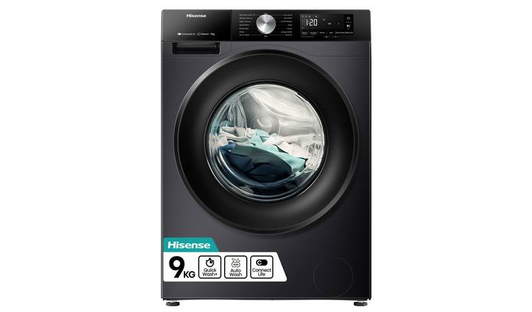 Hisense WF3S9043BB3 9KG 1400 Spin Washing Machine - Black