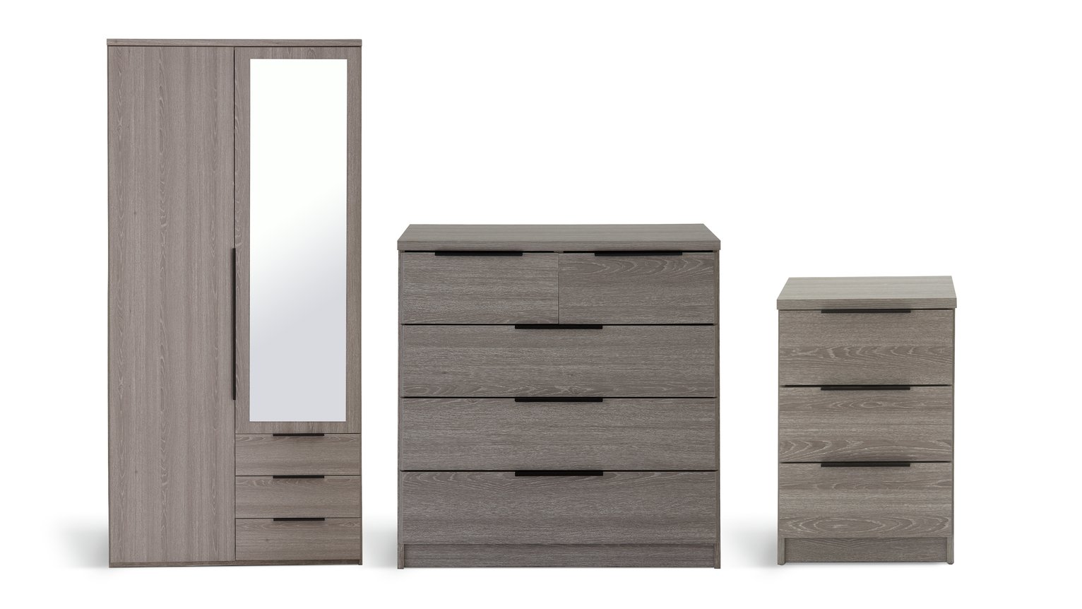 Argos Home Hallingford 3 Piece Wardrobe Set -Grey Oak Effect Review