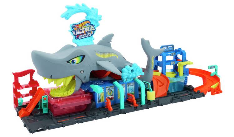 Hot Wheels Ultra Shark Car Wash Playset