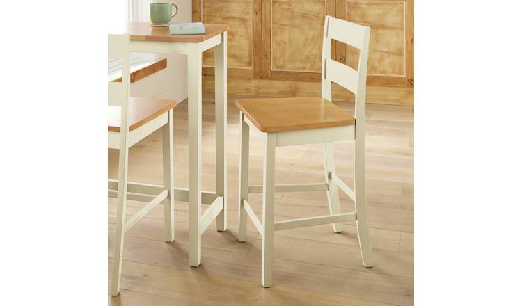 Argos Home Chicago Bar Stool - Cream