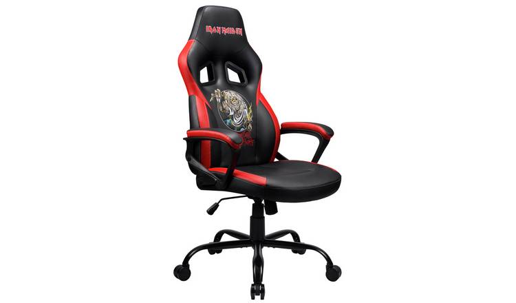 Subsonic Iron Maiden Gaming Chair - Black and Red