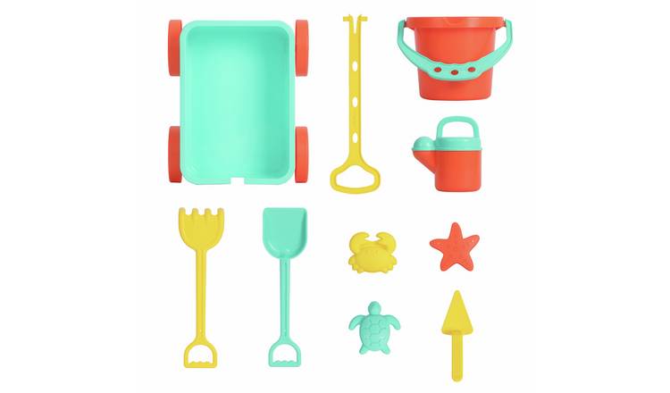 Chad Valley Sand and Water Beach Cart and Accessories