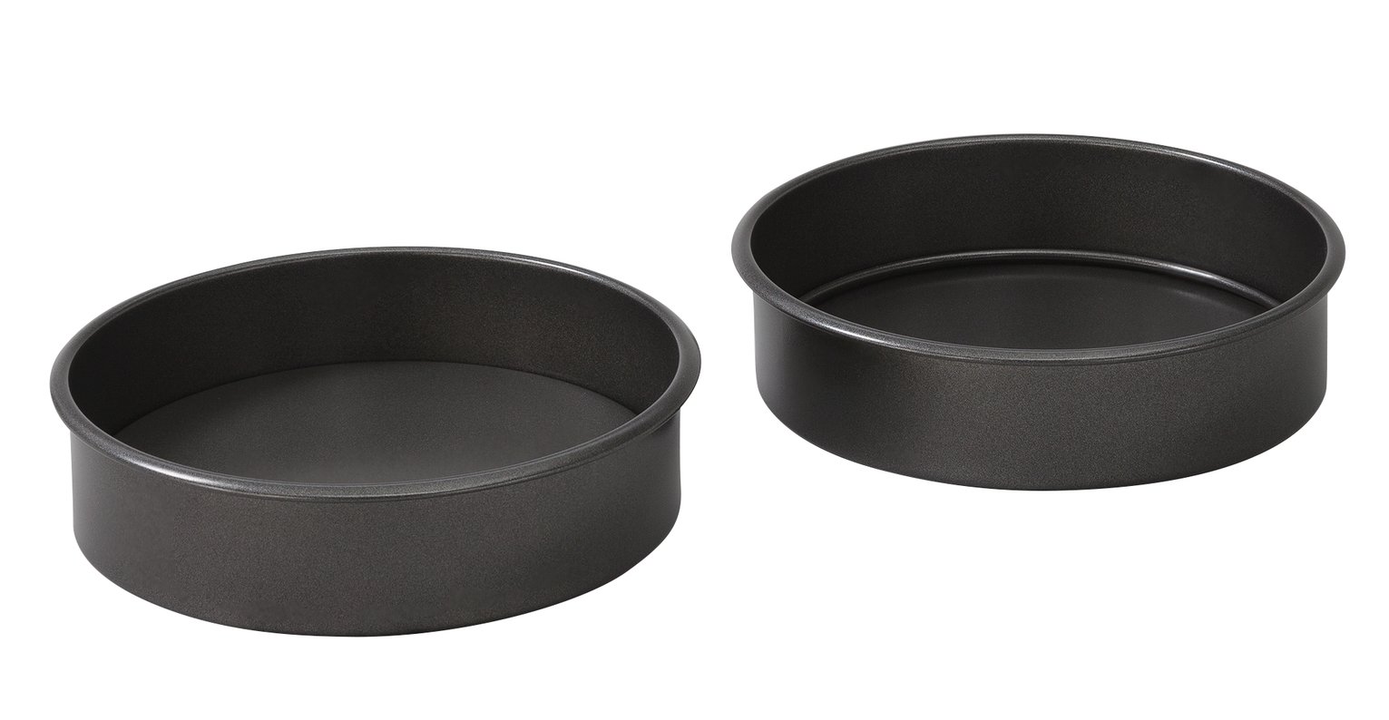 Argos Home Pack of 2 Round 19.4cm Sandwich Cake Tins