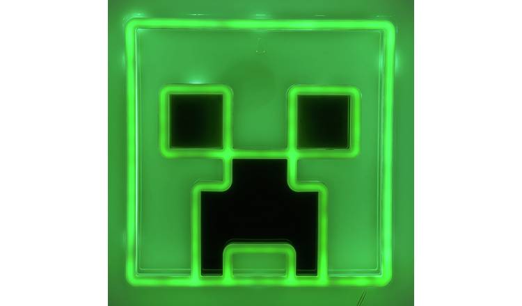 Minecraft Creeper LED Wall Light - Green