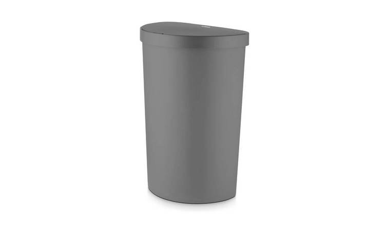 Tower 50 Litre Curved Sensor Bin - Grey