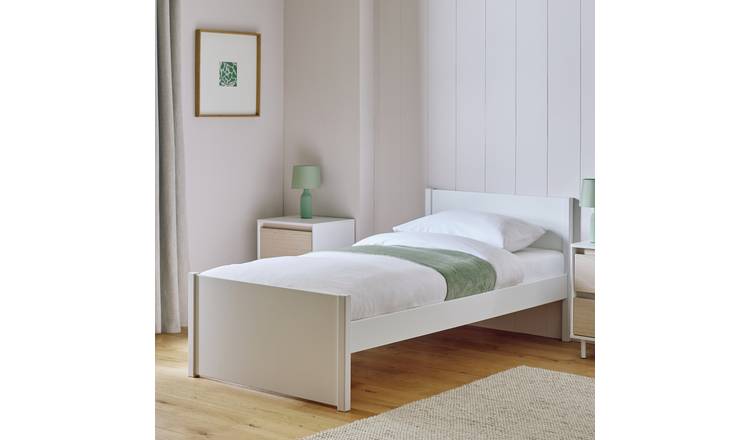 Argos Home Jenson Single Wooden Bed Frame - White