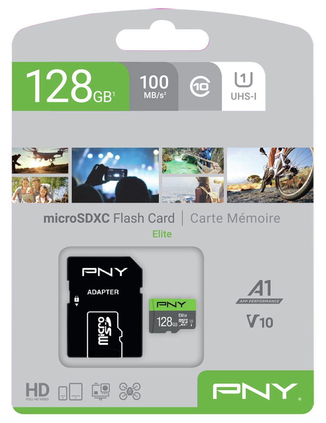 PNY Elite Class 10 UHS-1 microSD Memory Card - 128GB