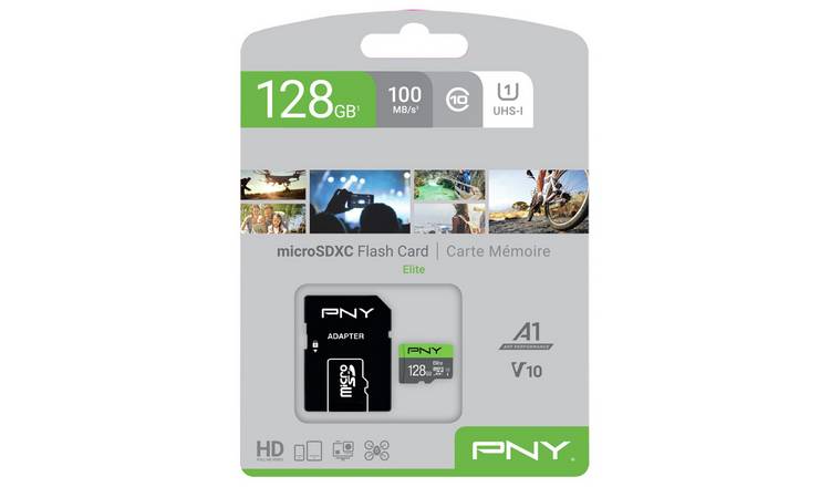 PNY Elite Class 10 UHS-1 microSD Memory Card - 128GB