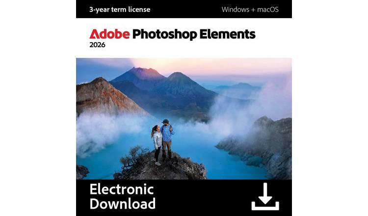Adobe Photoshop Elements 2026 1 User 3 Year-Digital Download