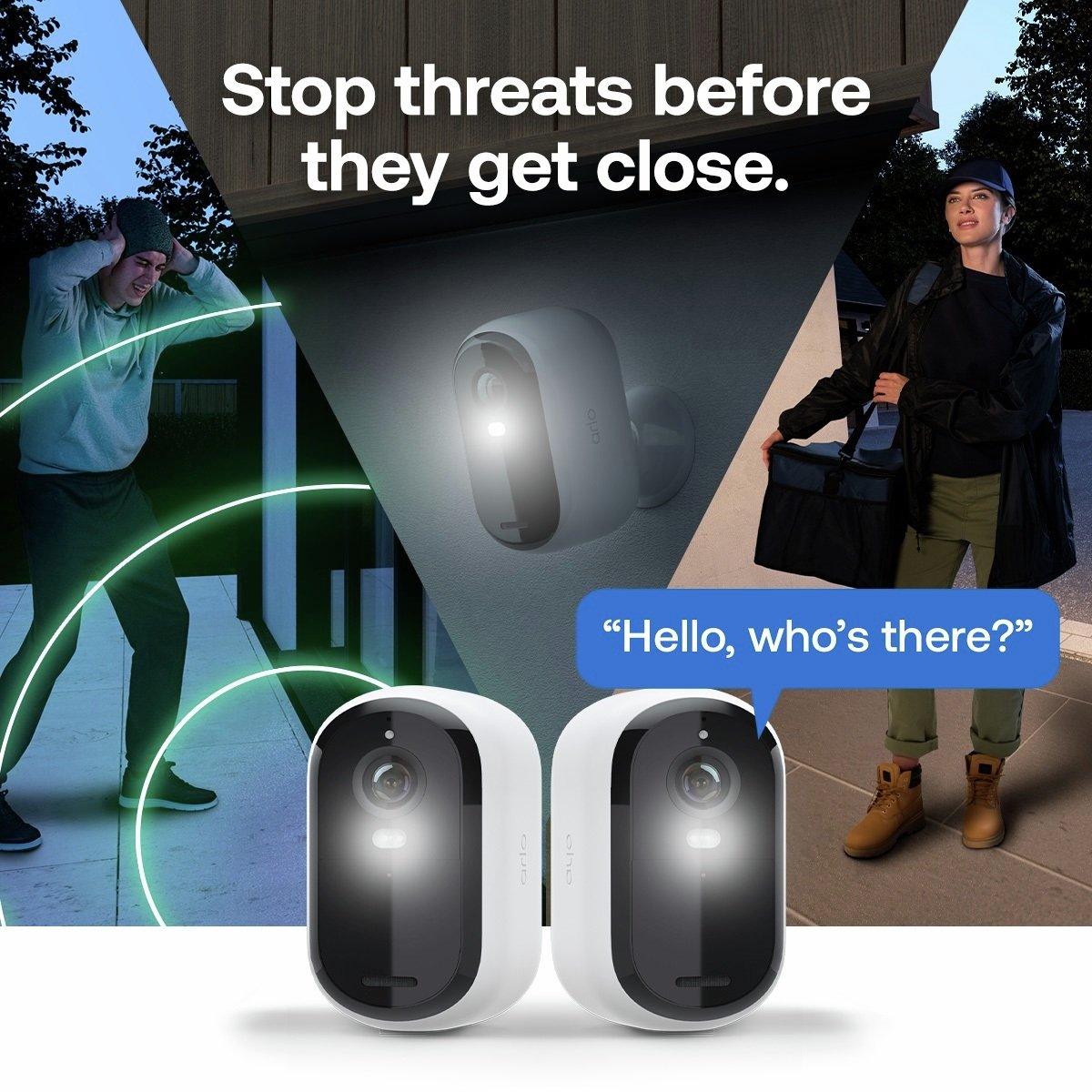 Buy Arlo Essential 3 2K Outdoor Security Camera - Pack of 2 | CCTV